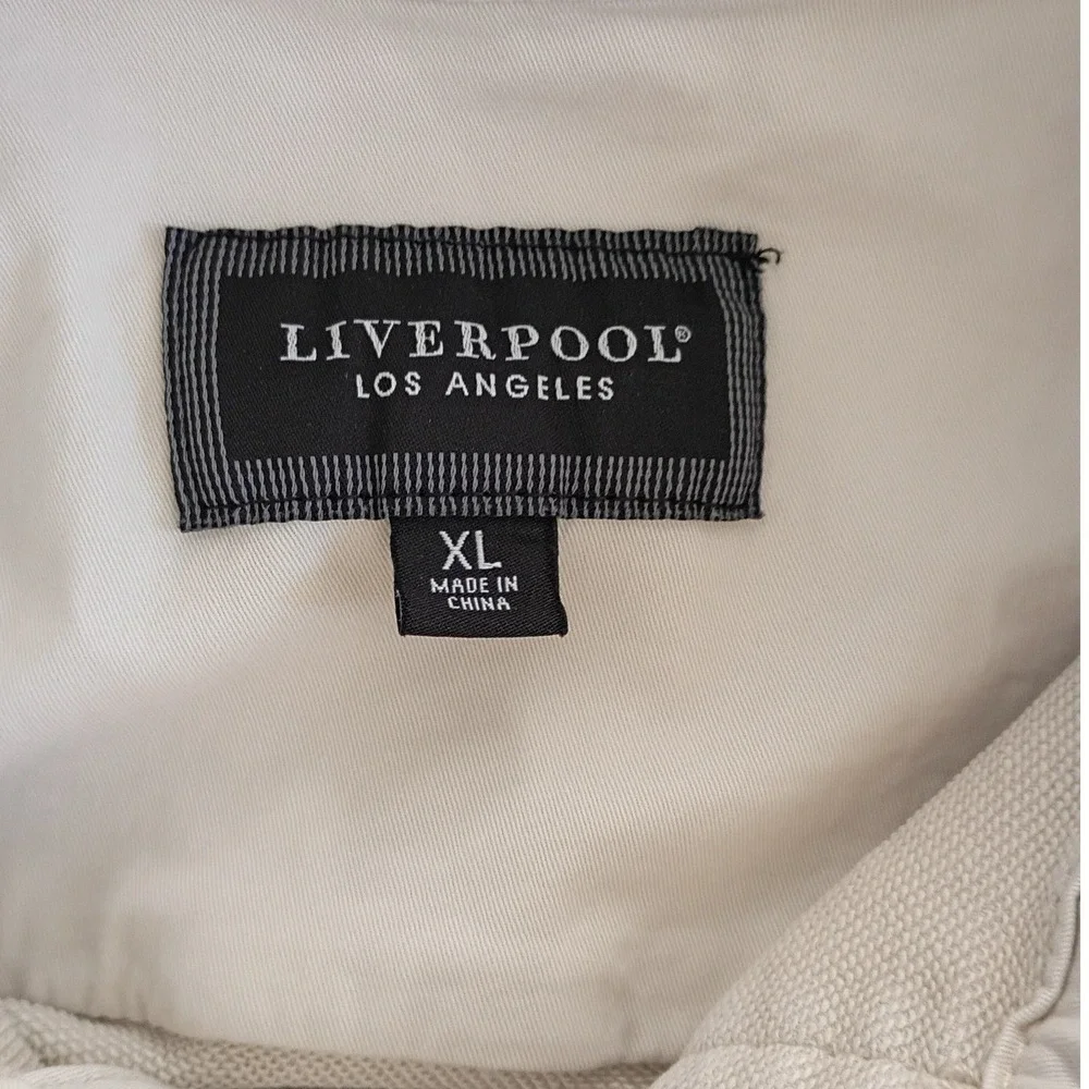 Liverpool-NWT LA Parchment Utility Shirt Jacket XL Long Slve Button‎ Up Pct $158